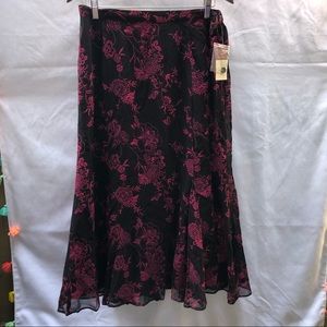 JM Collection Full Skirt Floral A Line NWT